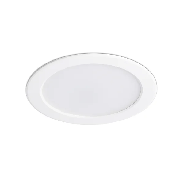 Faro Tod - spot à encastrer - Ø 220 mm, Ø 195 mm à encastrer - 24W LED inclus - IP44 - blanc mat