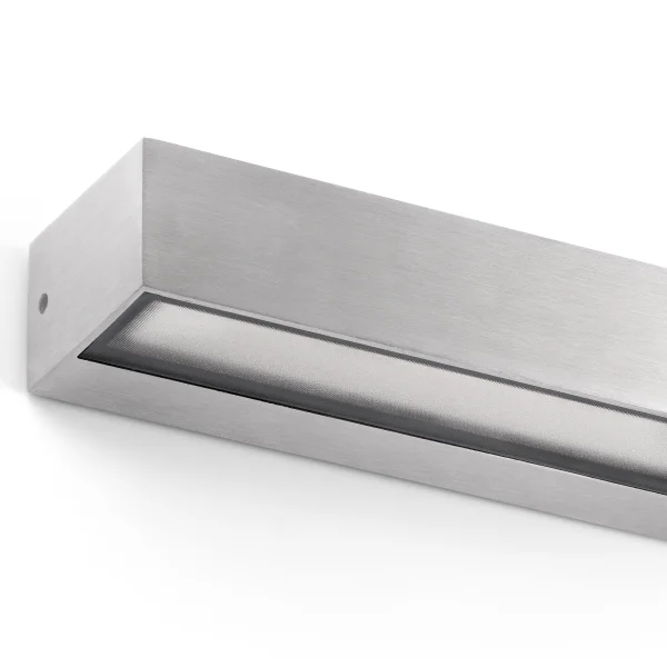 Faro Toluca - applique murale - 22 x 6,5 x 4,5 cm - 16W LED inclus - IP65 - aluminium satiné