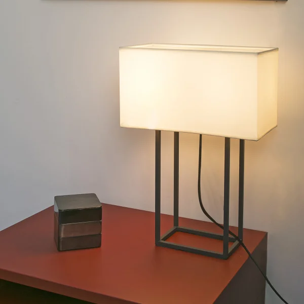 Faro Vesper - lampe à poser - 40 x 20 x 60 cm - brun et beige