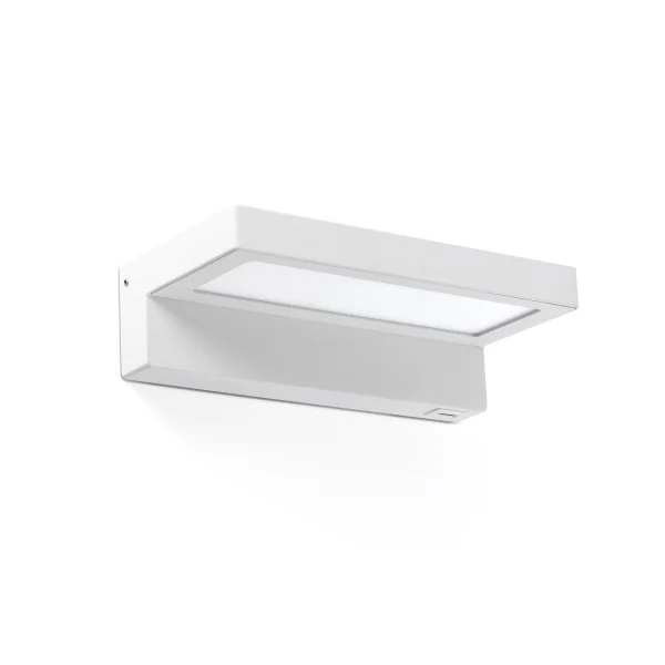 Faro Well - applique murale avec chargeur sans fil et USB - 22,2 x 11 x 6 cm - 7W LED dimmable inclus - blanc mat