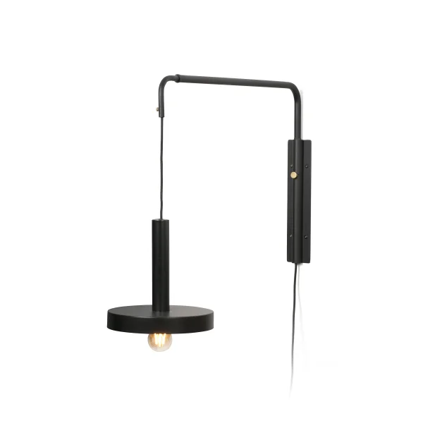 Faro Whizz - applique murale - 120 x 25 x 50 cm - noir et or satiné