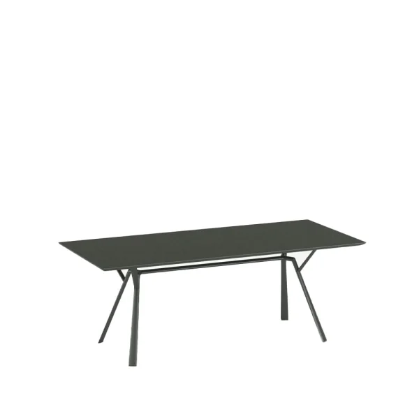 Fast Table Radice Quadra metallic grey, 90x200 cm