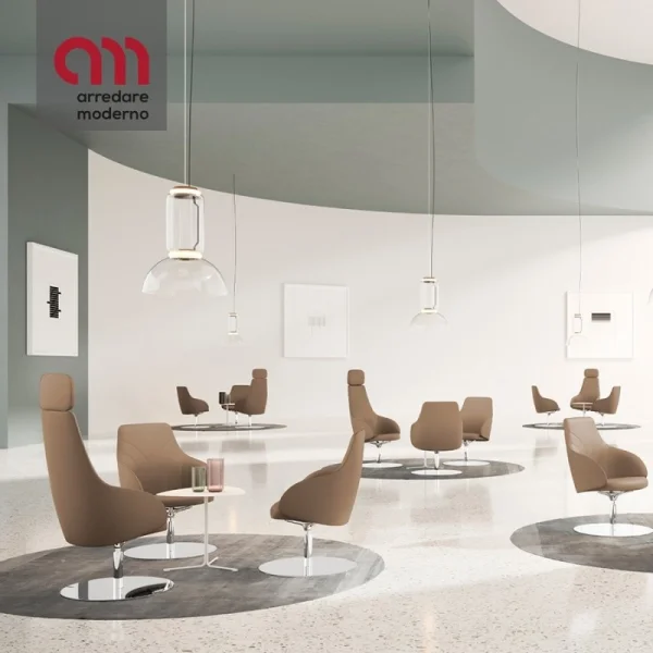 Fauteuil Kontea Kastel base ronde