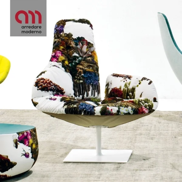 Fauteuil relax Fjord Moroso avec couette