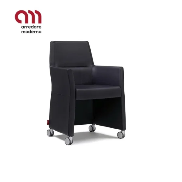 Fauteuil Web Longue Enrico Pellizzoni à roulettes
