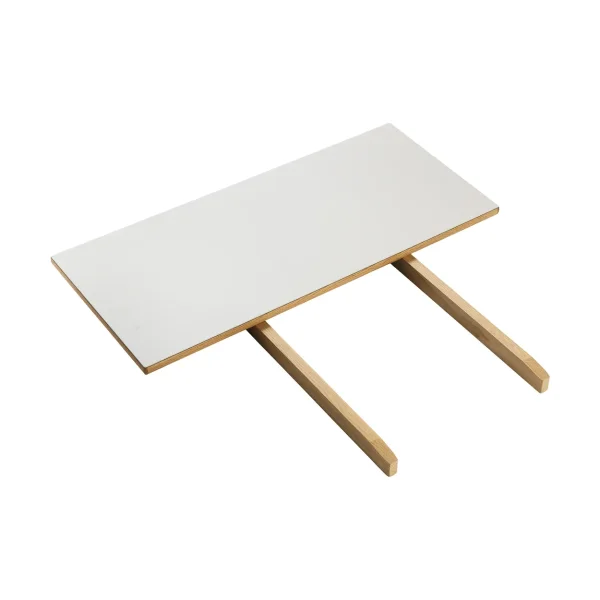 FDB Møbler Allonge C35L 82x37 cm Linoléum gris clair – chêne naturel, vernis à base d’eau