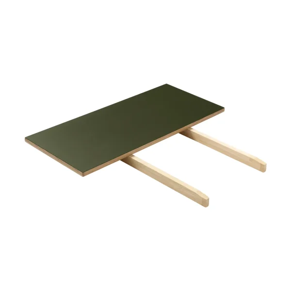 FDB Møbler Allonge C35L 82x37 cm Linoléum olive – chêne naturel, vernis à base d’eau