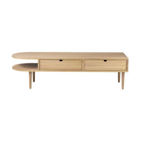 FDB Møbler Banc F24 Radius Oak nature lacquered 45x145 cm