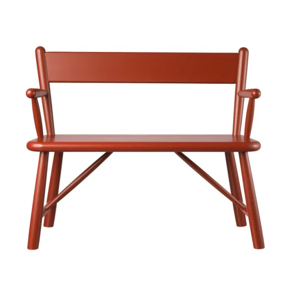 FDB Møbler Banc pour enfants P11 Beech red painted