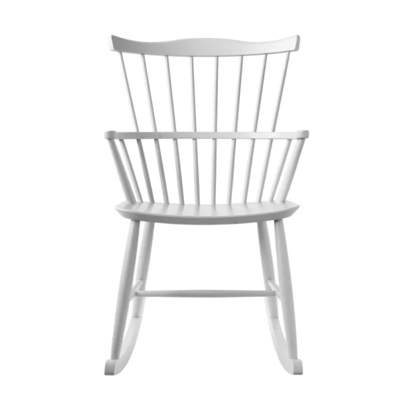 FDB Møbler Chaise à bascule J52G Beech white painted