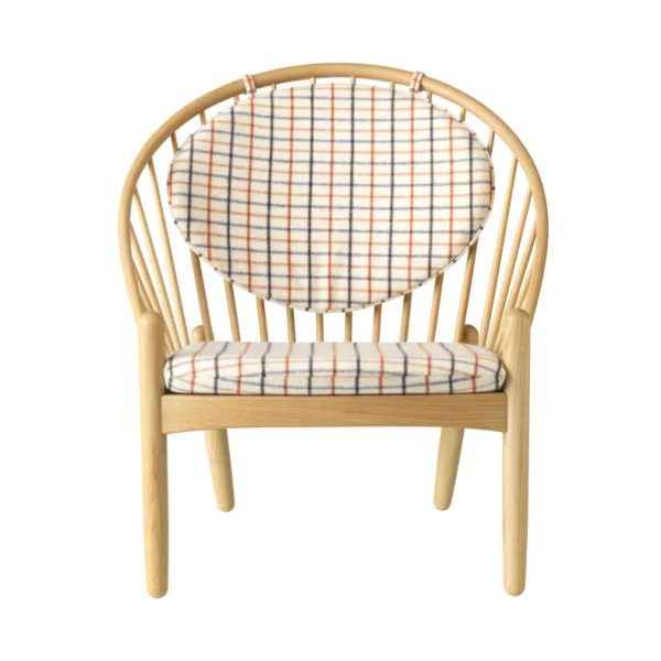 FDB Møbler Chaise J166 Jørna Oak nature lacquered-red diced