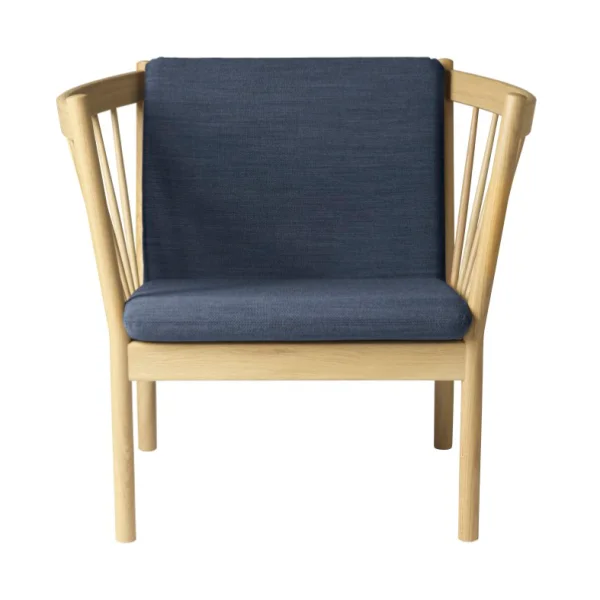 FDB Møbler Fauteuil J146 Oak nature lacquered-dark blue