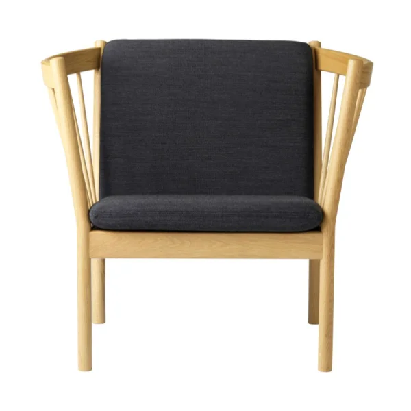 FDB Møbler Fauteuil J146 Oak nature lacquered-dark grey