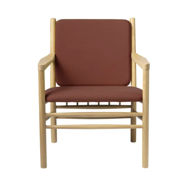 FDB Møbler Fauteuil J147 Oak nature lacquered-burnt orange