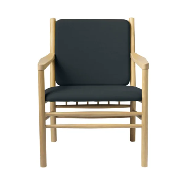 FDB Møbler Fauteuil J147 Oak nature lacquered-dark green