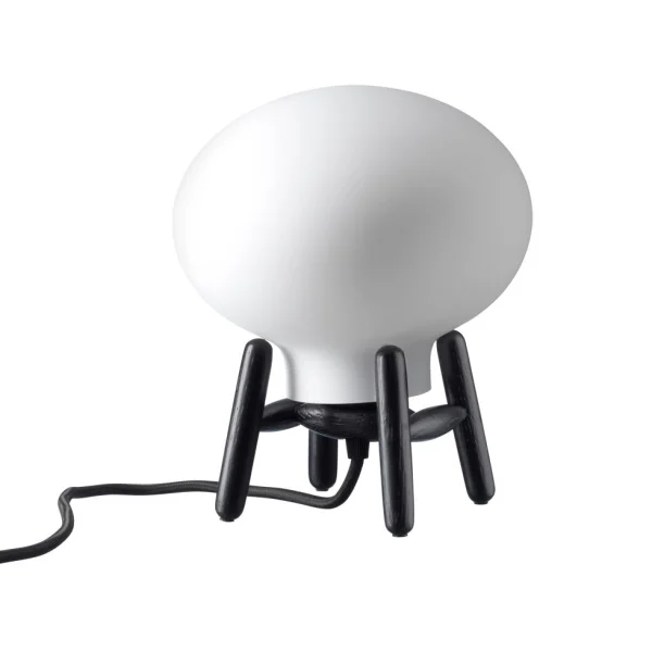FDB Møbler Lampe de table U6 Hiti Mini Opal glass-oak black painted