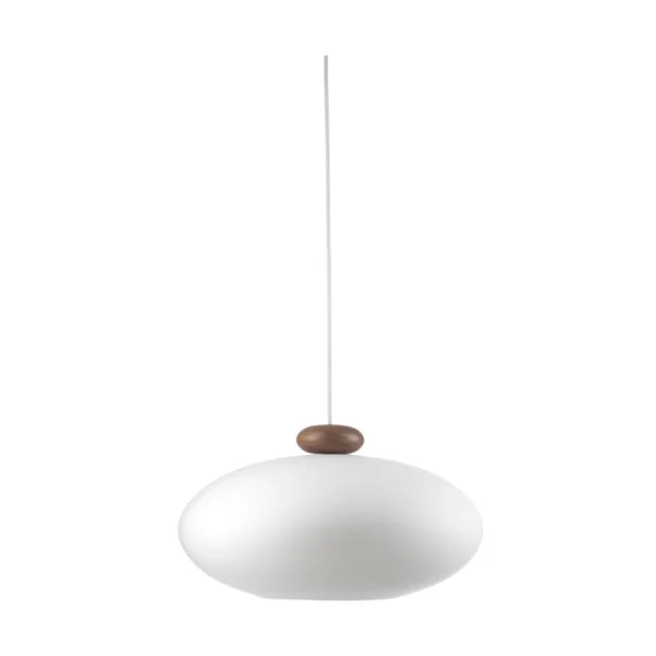 FDB Møbler Suspension U3 Hiti Opal glass-walnut nature lacquered