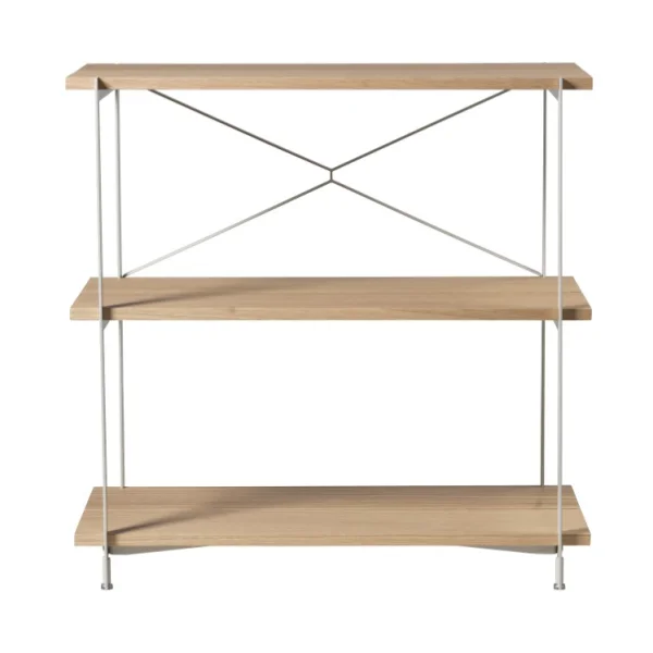 FDB Møbler Système d'étagères A91 Nordhavn Oak nature lacquered Silk Grey LS