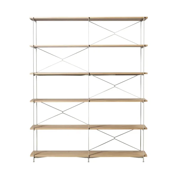 FDB Møbler Système d'étagères A91 Nordhavn Oak nature lacquered Silk Grey TB