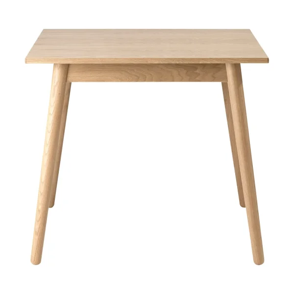 FDB Møbler Table à manger C35A 82x82 cm Chêne naturel, vernis à base d’eau