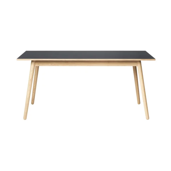 FDB Møbler Table à manger C35B 82x160 cm Dark grey-oak nature lacquered