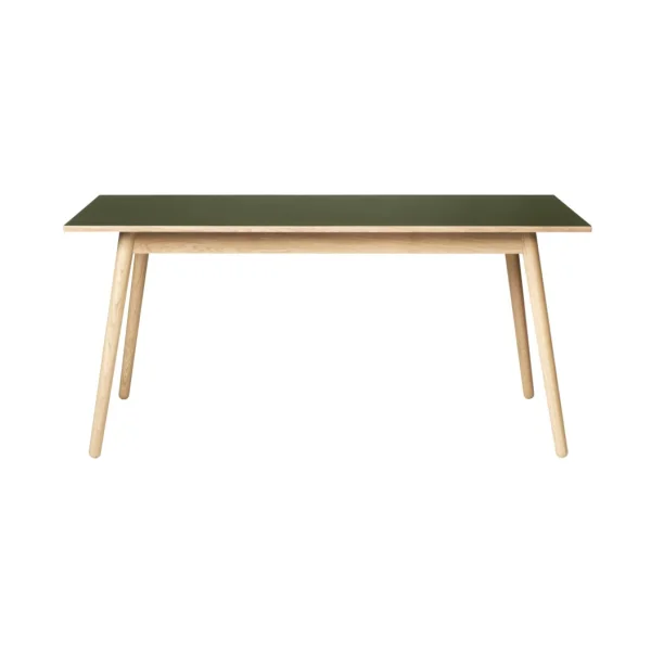 FDB Møbler Table à manger C35B 82x160 cm Olive green-oak nature lacquered