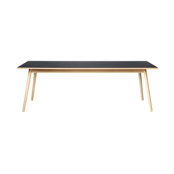 FDB Møbler Table à manger C35C 95x220 cm Dark grey-oak nature lacquered