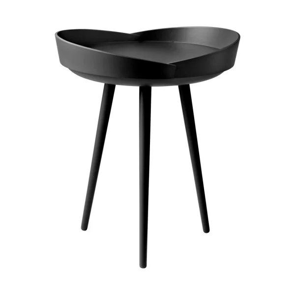 FDB Møbler Table à plateau D106 Bakkedal Ø38 cm Beech black painted