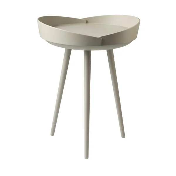 FDB Møbler Table à plateau D106 Bakkedal Ø38 cm Beech silk grey painted