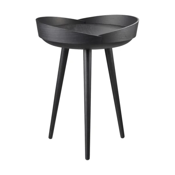 FDB Møbler Table à plateau D106 Bakkedal Ø38 cm Oak black painted