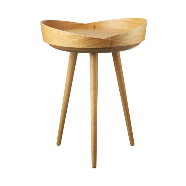 FDB Møbler Table à plateau D106 Bakkedal Ø38 cm Oak nature lacquered