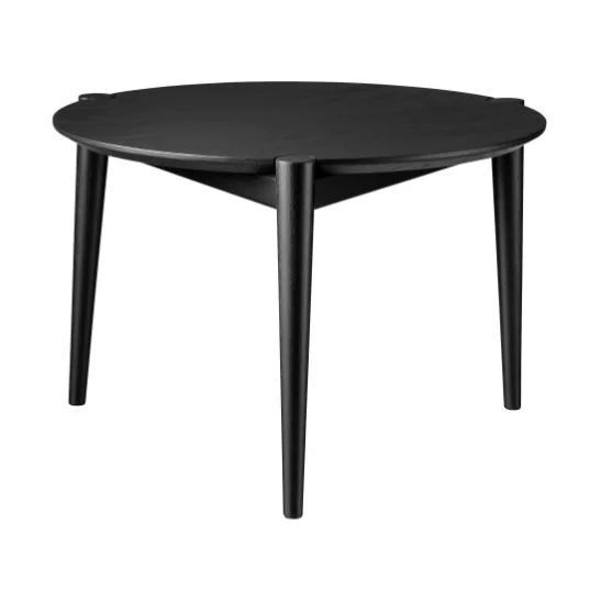 FDB Møbler Table basse D102 Søs Ø55 cm Oak black painted