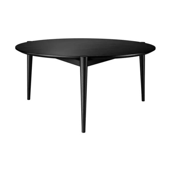 FDB Møbler Table basse D102 Søs Ø85 cm Oak black painted