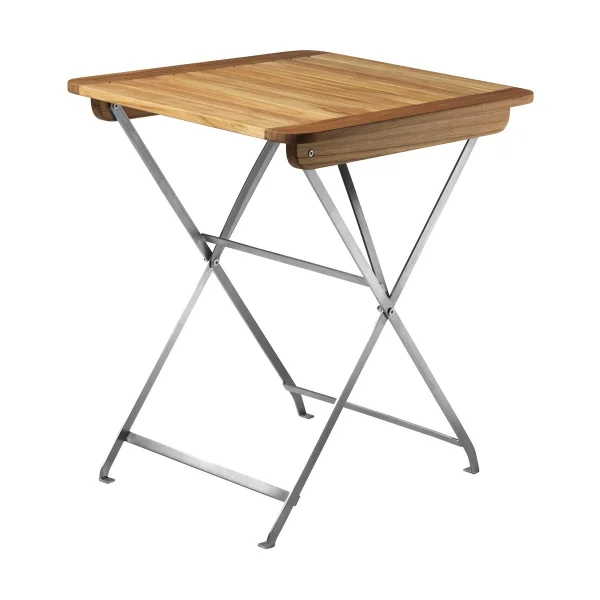 FDB Møbler Table de balcon M26 Lilleø Teak-acier inoxydable