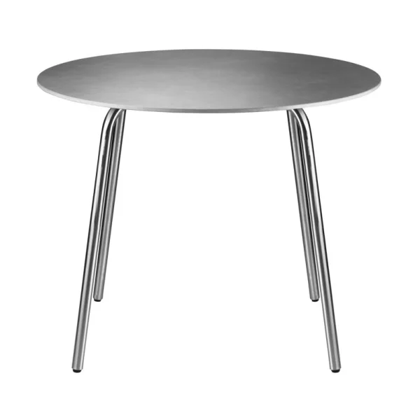 FDB Møbler Table de jardin M21 Teglgård Ø90 cm Stone-stainless steel