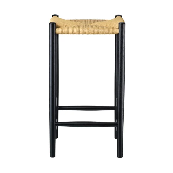 FDB Møbler Tabouret de bar J164C Counter Squared Oak black painted-nature