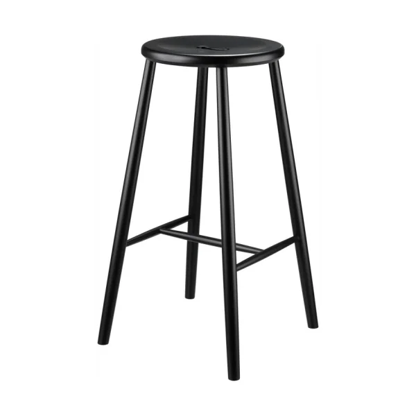 FDB Møbler Tabouret de bar J27B Beech black painted