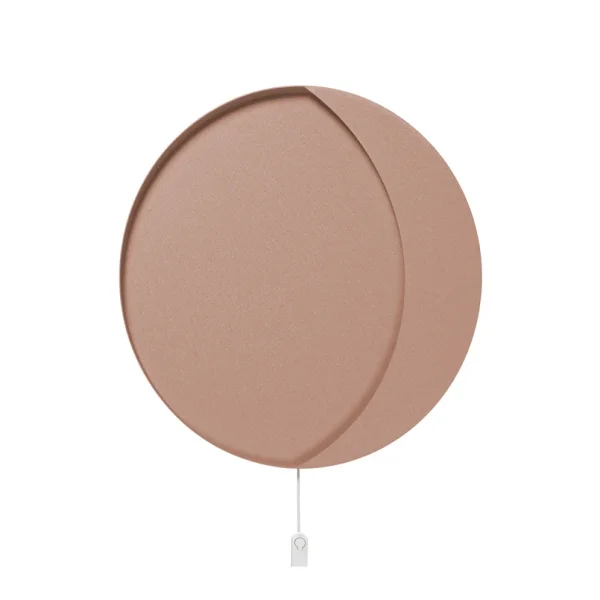 ferm LIVING - Applique murale LED Neba, rose, Ø 45 cm, fer