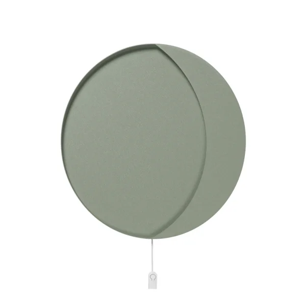 ferm LIVING - Applique murale LED Neba, verte, Ø 45 cm, fer