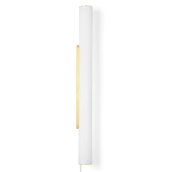 ferm LIVING Applique murale Vuelta 100 cm Blanc-laiton