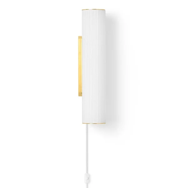 ferm LIVING Applique murale Vuelta 40 cm Blanc-laiton