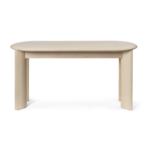 Ferm Living Banc Bevel 90 cm Hêtre blanchi à l’huile