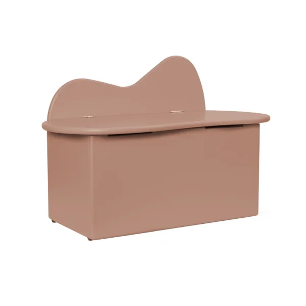 ferm LIVING - Banc de rangement Slope, rose, largeur 75 cm