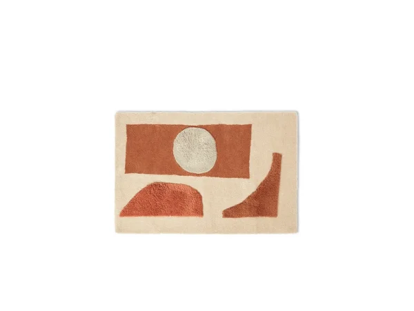 ferm LIVING - Bloco Tufted Tapis Small Blush/Off-White