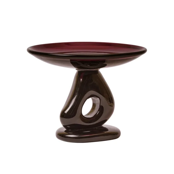 ferm LIVING - Bol Damo, violet foncé, verre, Ø 30 cm