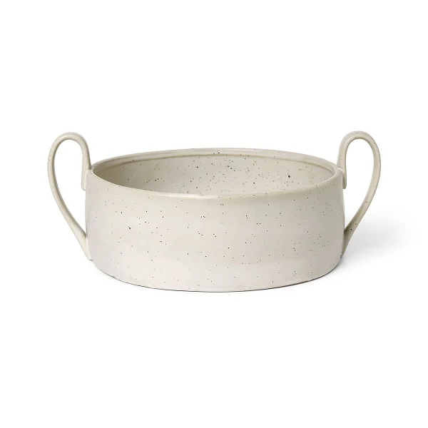 Ferm Living Bol Flow Centrepiece Off-white speckle