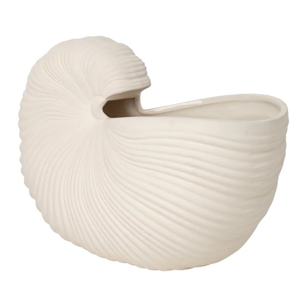 ferm LIVING Cache-pot Shell Blanc cassé