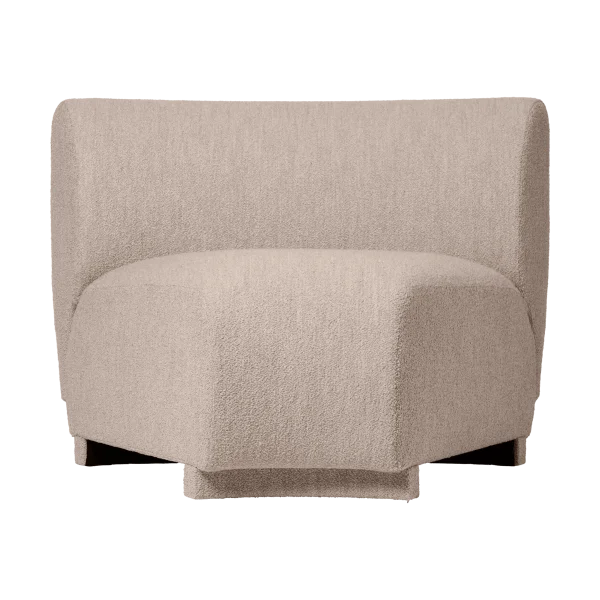 Ferm Living Canapé modulaire Rico 45 corner Soft Bouclé Natural