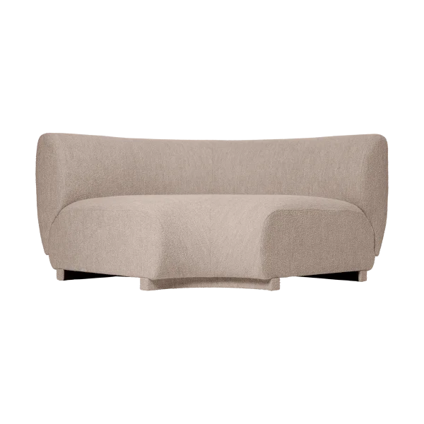Ferm Living Canapé modulaire Rico 90 corner Soft Bouclé Natural