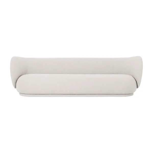 ferm LIVING Canapé Rico bouclé 4 places Bouclé offwhite